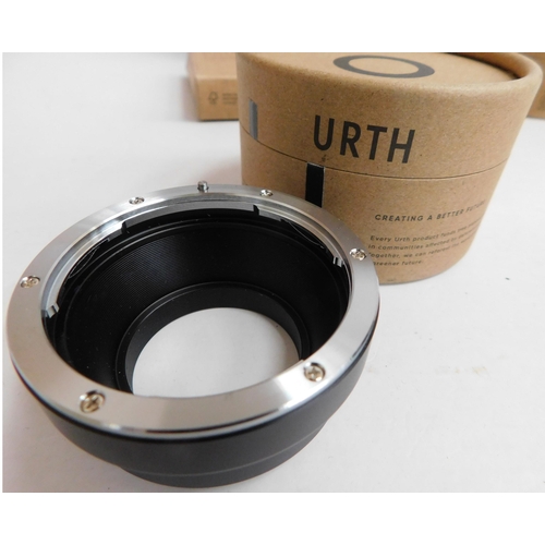 763A - Three brand new in boxes Uth lens mount adaptor - F (G)-Z, EF-X, EF-RF plus one circular lens filter... 