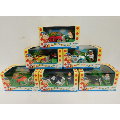 Six - Noddy/Corgi die cast - model vehicles/boxed