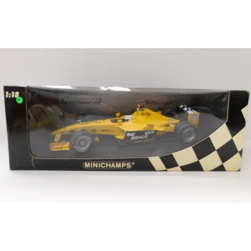 164A - Minichamps 1.18 scale - die cast/model Jordan EJ13 - boxed