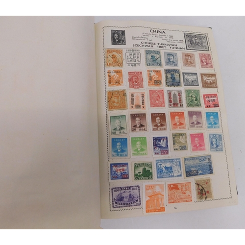 166A - Movaleaf/stamp album - & contents