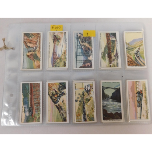 169 - Full set of/Churchman Empire railways - cigarette cards