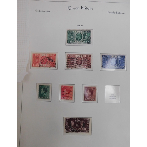 209 - Great Britain stamps - in printed album