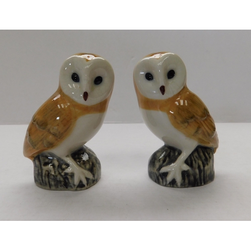 210 - Quail/owls - cruet set