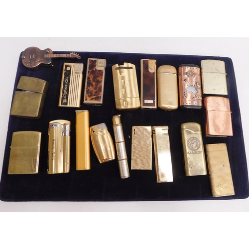 22 - Gold & brass tone - lighters