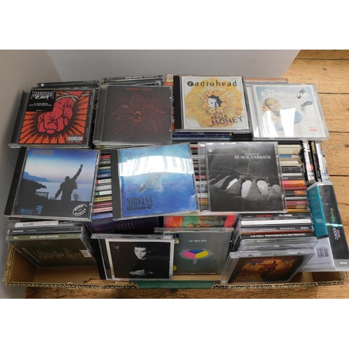 40 - Approximately 130/CDs including - Metallica/Nirvana/ Queen/Led Zeppelin & The Artic Monkeys