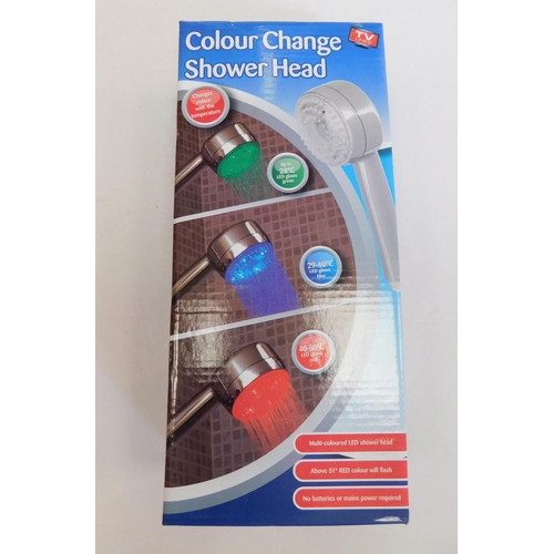 505 - New and boxed colour change shower head - no batteries or mains required