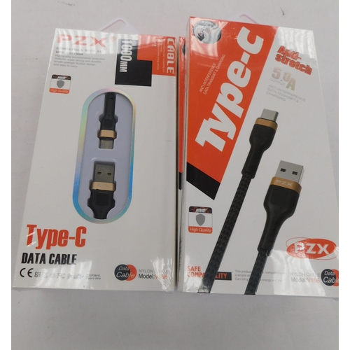 526 - Brand new and sealed Type-C anti stretch data cables