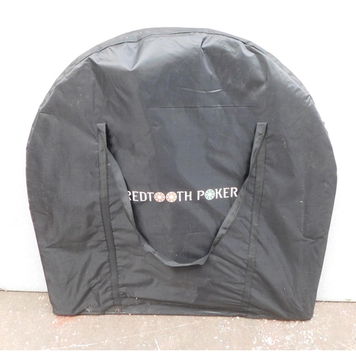 587A - Folding poker table with carry bag