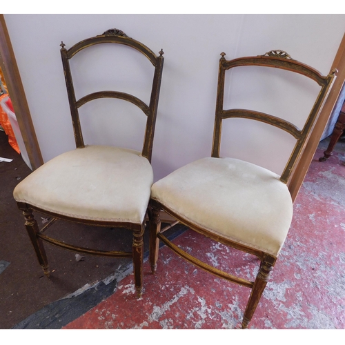 591 - Two vintage style chairs 
GREEN SALE - SPEND £1 - AVOID THE GROUND - no commission to pay