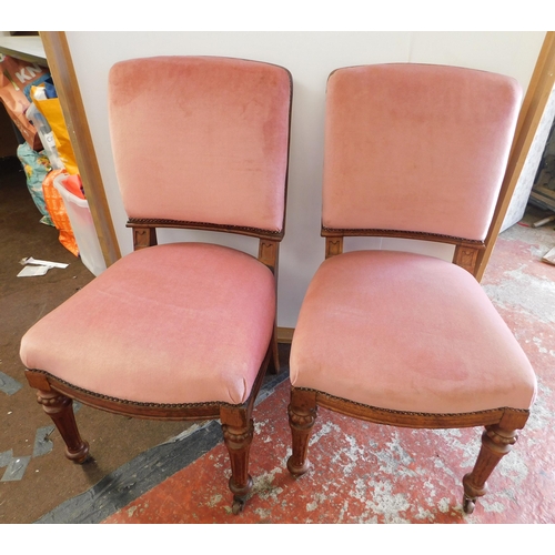 592 - Two carver chairs on castors 
GREEN SALE - SPEND £1 - AVOID THE GROUND - no commission to pay