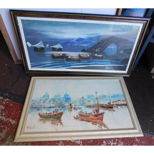 595 - Two large oriental framed scenes
GREEN SALE - SPEND £1 - AVOID THE GROUND - no commission to pay