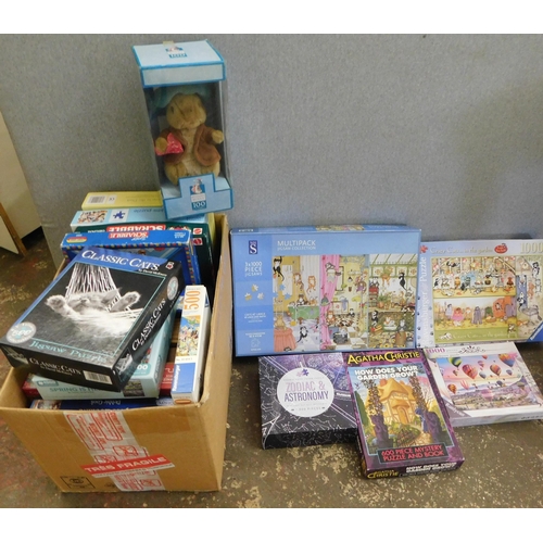 623 - Large box of mixed games and jigsaws