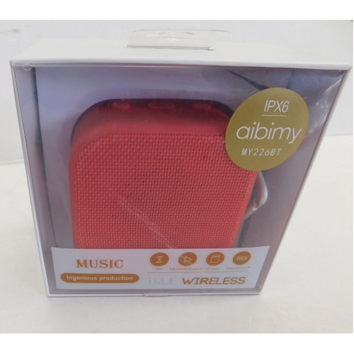 647 - New and boxed IPX6 Aibimy True wireless speakers