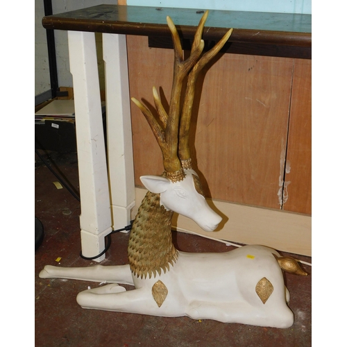 685 - Large resin deer sculpture (app 32