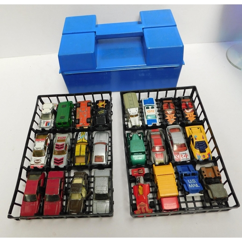 328 - Matchbox - die cast/model vehicles & carry case