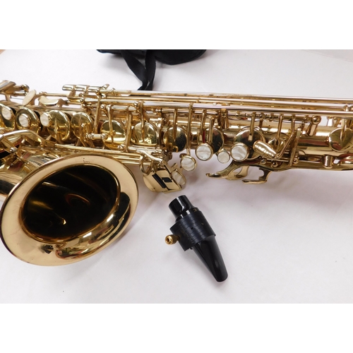 153 - Stagg 77-SA/saxophone -  reeds & accessories/cased