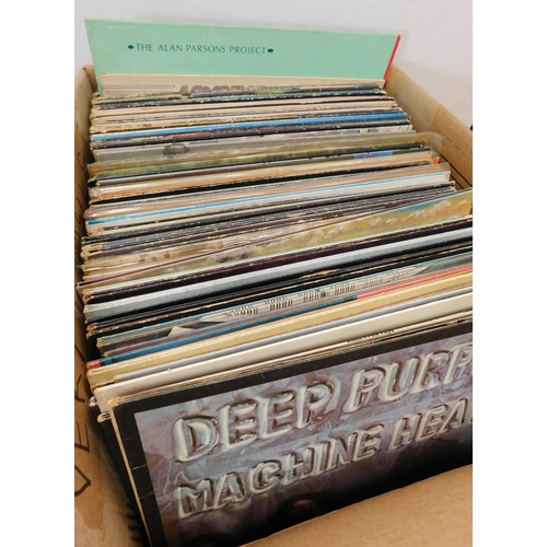 21 - Approximately eighty five/LPs including - Queen/Deep Purple/The Rolling Stones/David Bowie/Guns n Ro... 