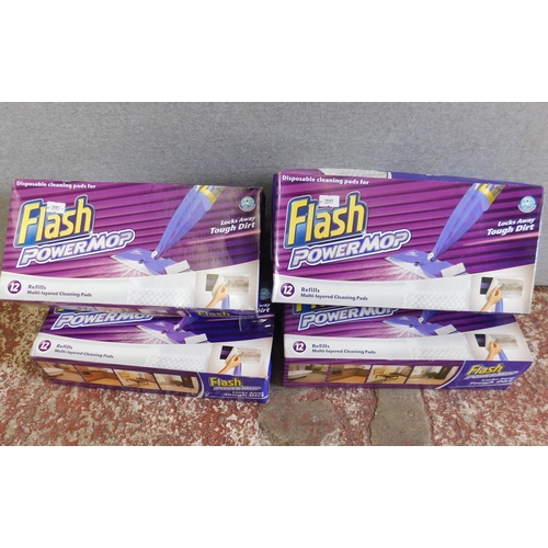 528 - Flash power mop refill pack x4