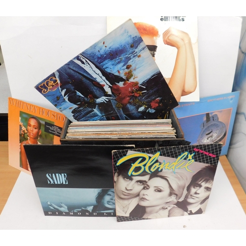 53 - 1980s era LPs/including - Yes/Blondie/Sade/Dire Straits & The Eurythmics