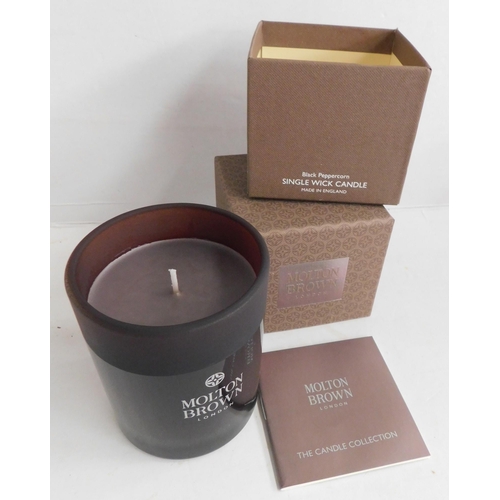 535 - New in box Molton Brown single wick candle - Black Peppercorn