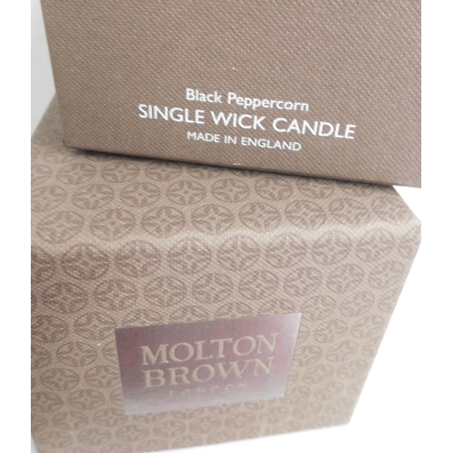 535 - New in box Molton Brown single wick candle - Black Peppercorn