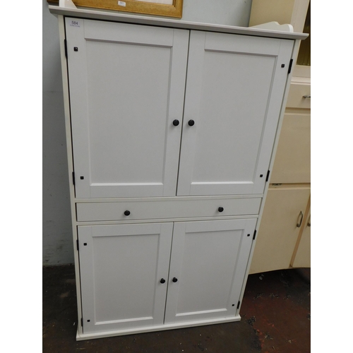 584 - Four door tall kitchen sideboard