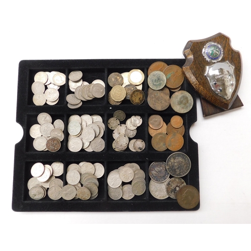 215 - Mixed coins - & Bradford/cricket award