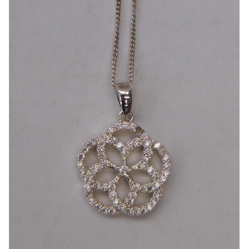 144 - Silver - pendant & chain