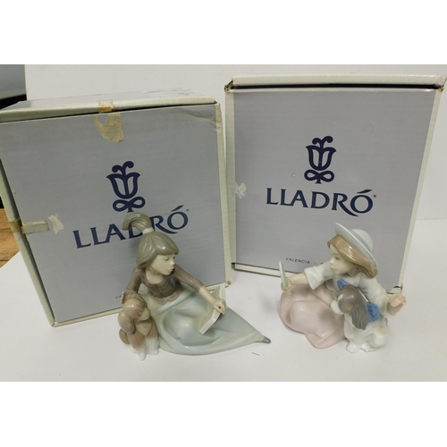 300 - Lladro - Who's the Fairest 05468 & A Lesson Shared 5475/figures - boxed/no damage