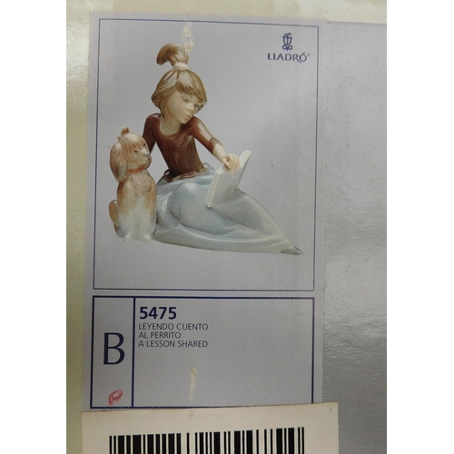 300 - Lladro - Who's the Fairest 05468 & A Lesson Shared 5475/figures - boxed/no damage