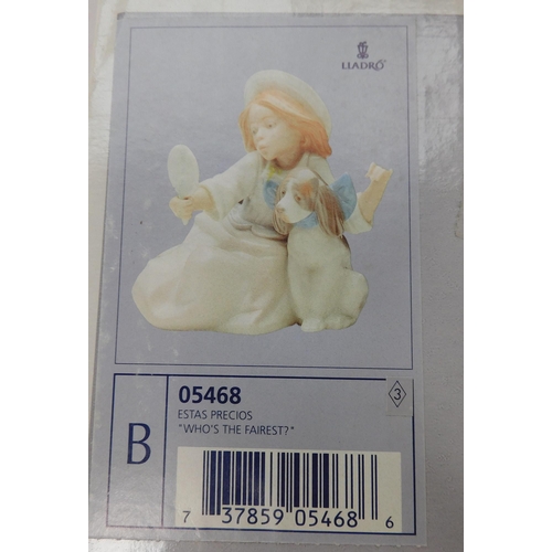 300 - Lladro - Who's the Fairest 05468 & A Lesson Shared 5475/figures - boxed/no damage