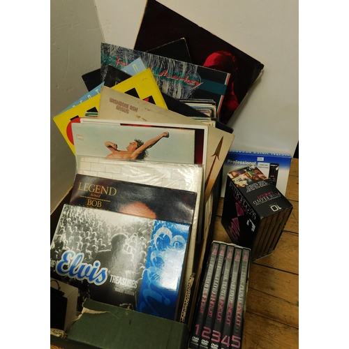 33 - Mixed vinyl & CDs including - Roger Daltry/Pink Floyd/Bob Marley/Elvis -  digital voice recorder & P... 