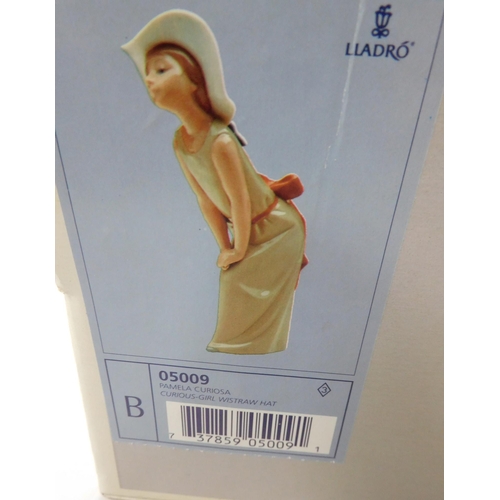 49 - Lladro - Curious Girl/No.0500 - boxed/no damage