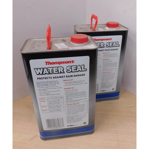 535 - Two cans of 5L Thompsons water sealant