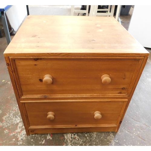 556 - Pine two drawer chest - approx. 26