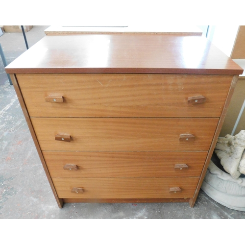 560 - Four drawer retro chest of drawers