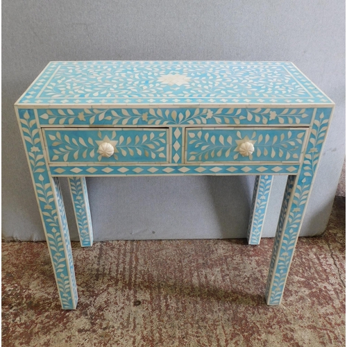 566 - Decorative two drawer cabinet/ hall table