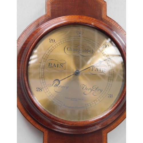 573 - Barometer on wood - no thermometer