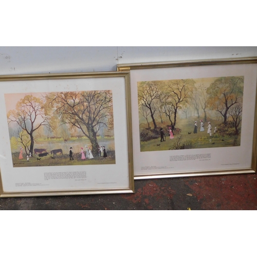 584 - Pair of Helen Bradley prints