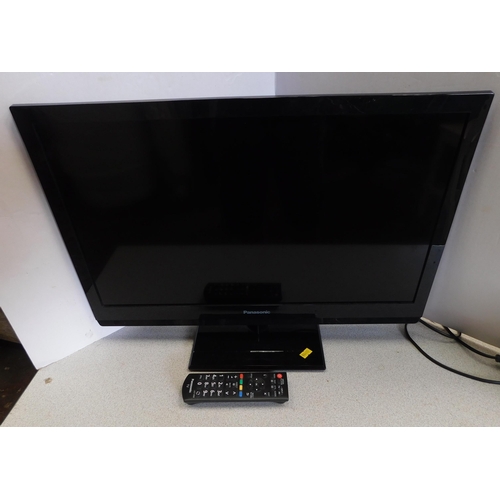 644 - Panasonic LCD TV and remote W/O - model no. LX24XM68