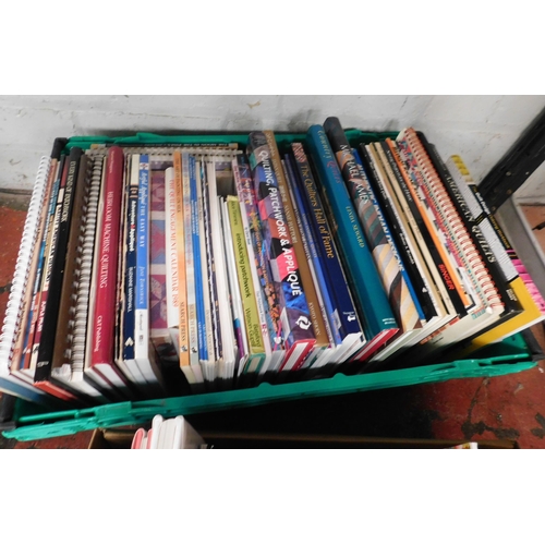 650 - Two boxes of mainly 'quilting' and 'embroidery' books - approx. 25