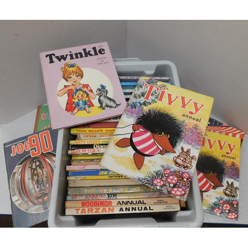 77 - Books & annuals - including Tivvy & Joe 90