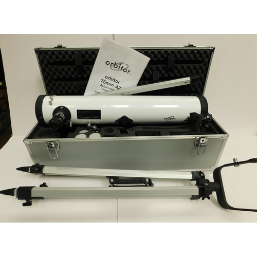 85 - Orbitor - 76mm/astronomical telescope - tripod & aluminium/flight case - W/O