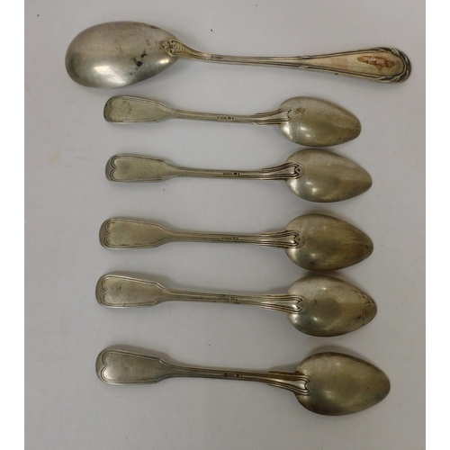 351 - Continental/silver cutlery - 800 standard - approximate combined weight 160gs