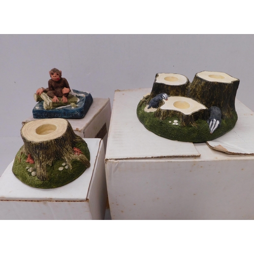 193 - Britannia Miniatures - candle holders & The Monkey Legend