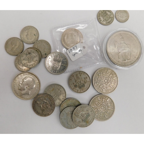 128 - Antique & vintage coins - including Shillings/Three & Six Pence pieces