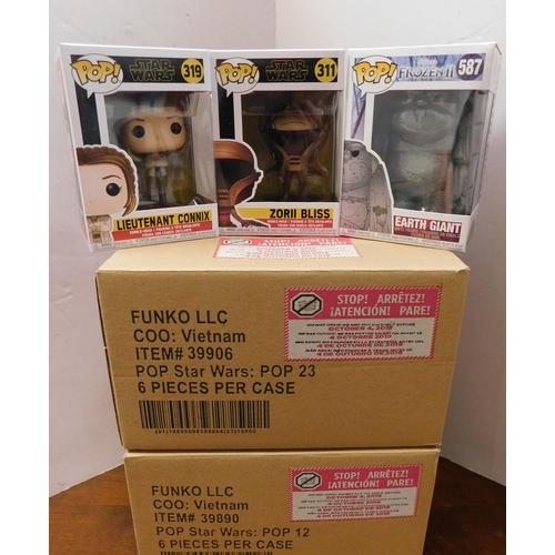 537 - Two boxes (12 in total) of new Funko Pops - 4x 311 Zorii Bliss, 5x 319 Lt. Connix and 3x 587 Earth G... 