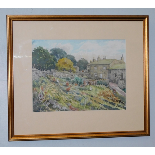 586 - Framed watercolour by Alan R. Clark