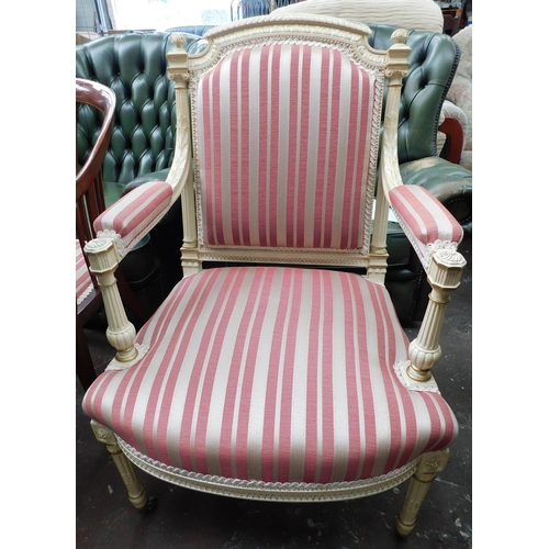 589 - Antique French style armchair