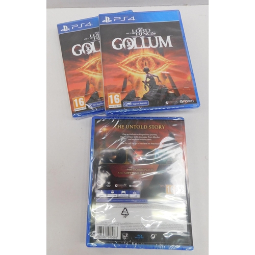 701 - Three new/sealed Lord of the Rings: Gollum PS4 games - sealed